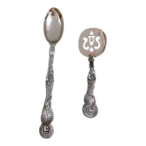 Early 21st Century Godinger Silver-Plated Turkey Cornucopia Serving Spoons - Set of 2