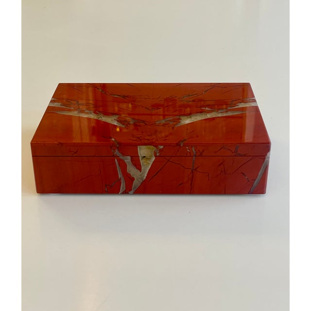 Handcrafted Jasper Box with Quartz Inclusions, 1950 For Sale - Image 13 of 13
