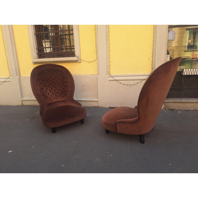 2000 - 2009 Vintage Lounge Chairs by Luigi Caccia Dominioni for Azucena, 2009, Set of 2 For Sale - Image 5 of 18