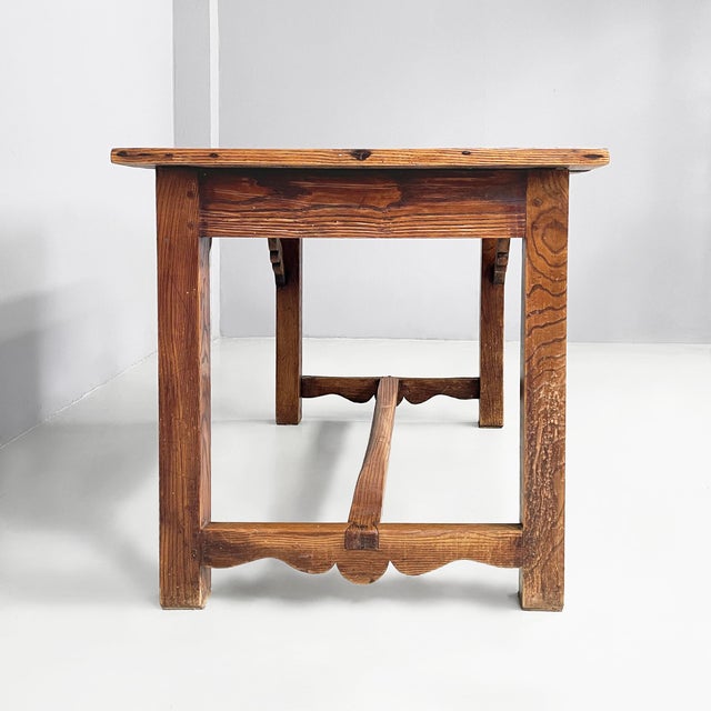 Antique Italian Wooden Dining Table, 1890s For Sale - Image 4 of 18