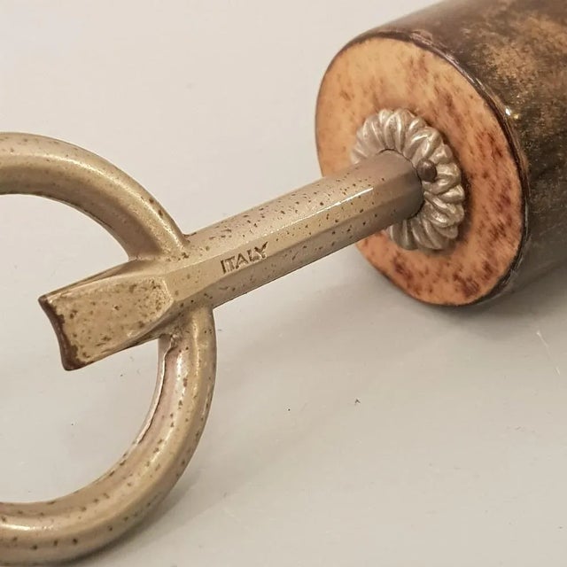 Silent Butler and Bottle Opener by Aldo Tura, 1960s, Set of 2 For Sale - Image 10 of 11