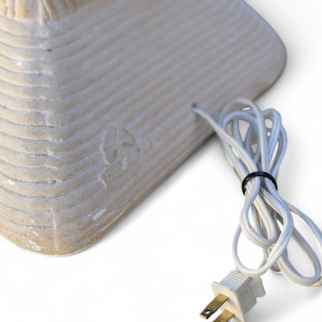 Cream 1980s Postmodern Plaster Floor Lamp by Dynasty Gallery For Sale - Image 8 of 18