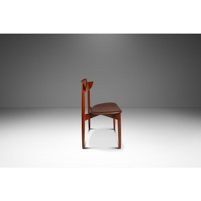 Harry Ostergaard Rare Set of Six (6) Danish Mid-Century Modern Model 58 Dining Chairs in Teak by Harry Østergaard for Randers Møbelfabrik, Denmark, C. 1960s For Sale - Image 4 of 18