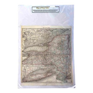 Antique 1870s g.w. Gray & Son Map of New York State (32 X 20")"