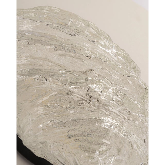 1960s Petite Ice Glass Sconces from Limburg, Germany, Set of 2 For Sale - Image 5 of 10