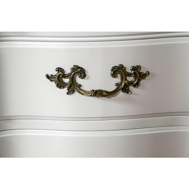 White And Gilt Paint Decorated Double Commode Chairish