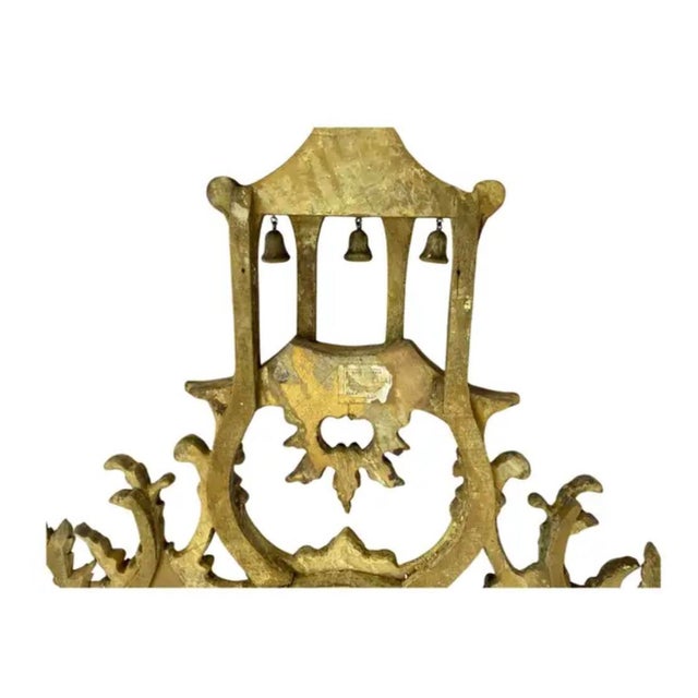 Chinese Chippendale Style Oval Giltwood Mirror, 20th Century For Sale In Tampa - Image 6 of 8