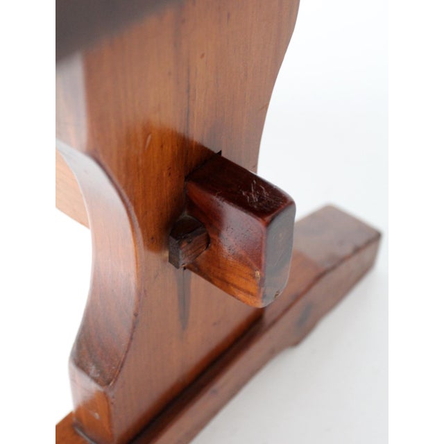Vintage Pine Gallery End Table With Drawers For Sale - Image 13 of 15