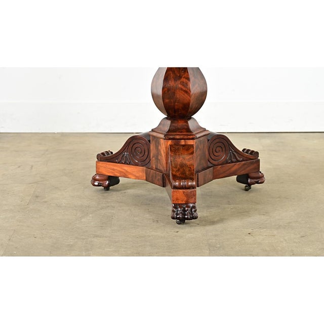 French 19th Century Restauration Mahogany Gueridon For Sale In Baton Rouge - Image 6 of 11