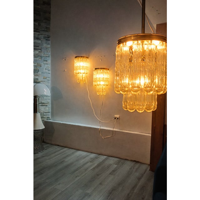 Murano Glass Light Fixtures from Venini, 1970s, Set of 3 For Sale - Image 17 of 18