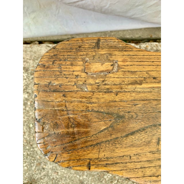 Brown Late 19th Century French Walnut Stool For Sale - Image 8 of 12