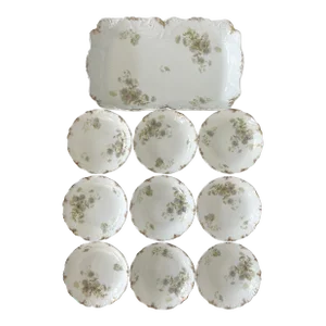 Porcelain Floral Berry Set - Set of 10