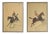 Auguste Legras, Equestrian Scenes, Late 1800s, Chromolithographs, Set of 2 For Sale