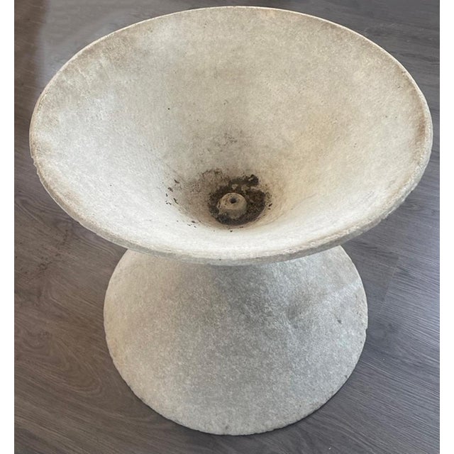 1960s Cast Cement Diablo Shape Planter For Sale - Image 6 of 11