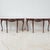 Brown Italian French Louis XV Style Carved Mahogany & Marble Top Demilune Console Tables - Pair For Sale - Image 8 of 8