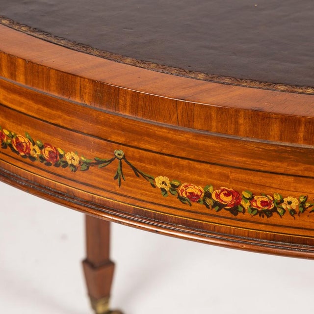 19th Century Georgian Demi Lune Games Console Table, 1800s For Sale - Image 18 of 18