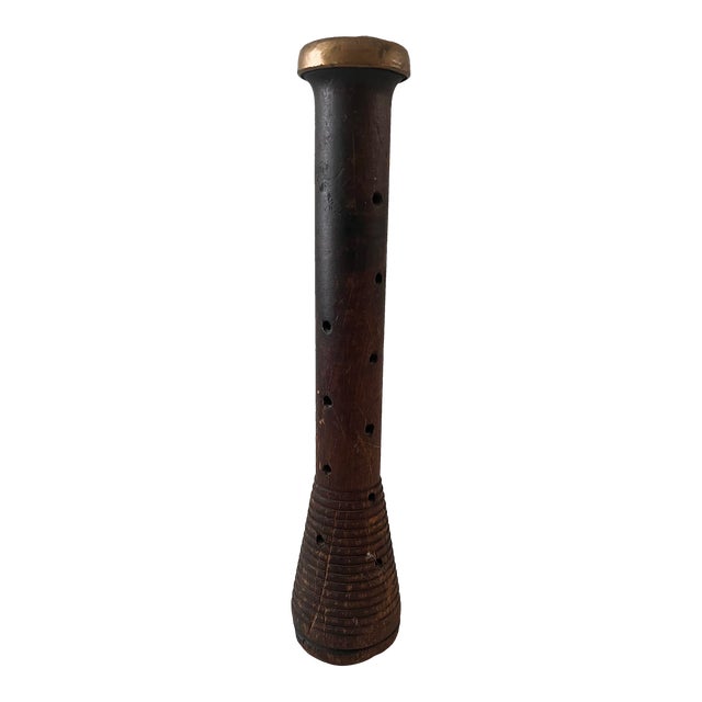 Vintage Industrial Wood Thread Spool Spindle For Sale