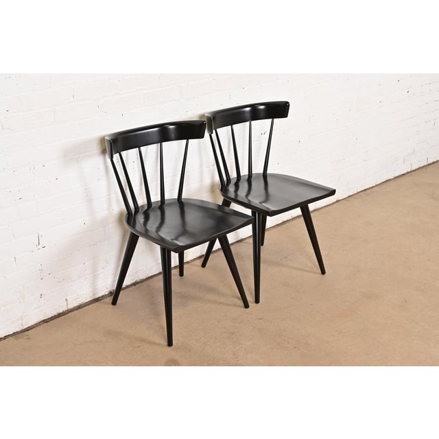 Mid-Century Modern Paul McCobb Planner Group Mid-Century Modern Spindle Back Dining Chairs, Pair For Sale - Image 3 of 13