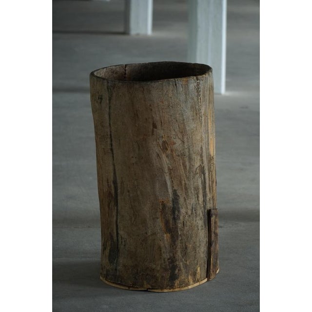Large Antique Rustic Wooden Vessel, 1890s For Sale - Image 6 of 12
