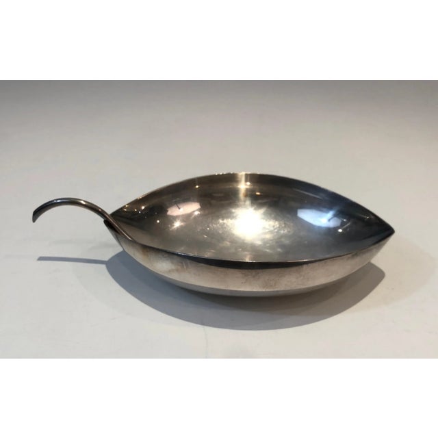 Christofle, Gallia, Silver Plated Leaf Vide-Poche, French, Circa 1930 For Sale - Image 9 of 13