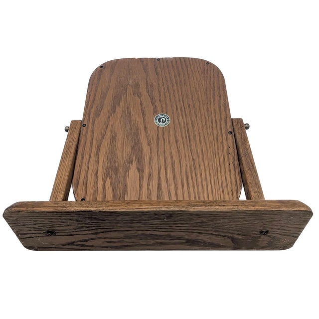 1970s Oak Wood Shaving / Cheval / Vanity Mirror For Sale - Image 10 of 11