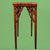 Chinoiserie Faux Bamboo Italian Red and Gold Console For Sale - Image 3 of 5