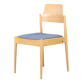 SE 119 Dining Chair with Blue Upholstery by Egon Eiermann, 1950s For Sale