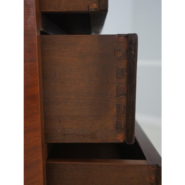 Vintage French Style Inlaid Marble Top Lingerie Chest For Sale - Image 4 of 15