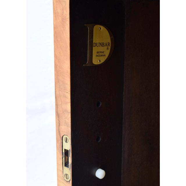 Edward Wormley Pedestal Bar Cabinet in Olive Burl Model 6302d For Sale - Image 12 of 12