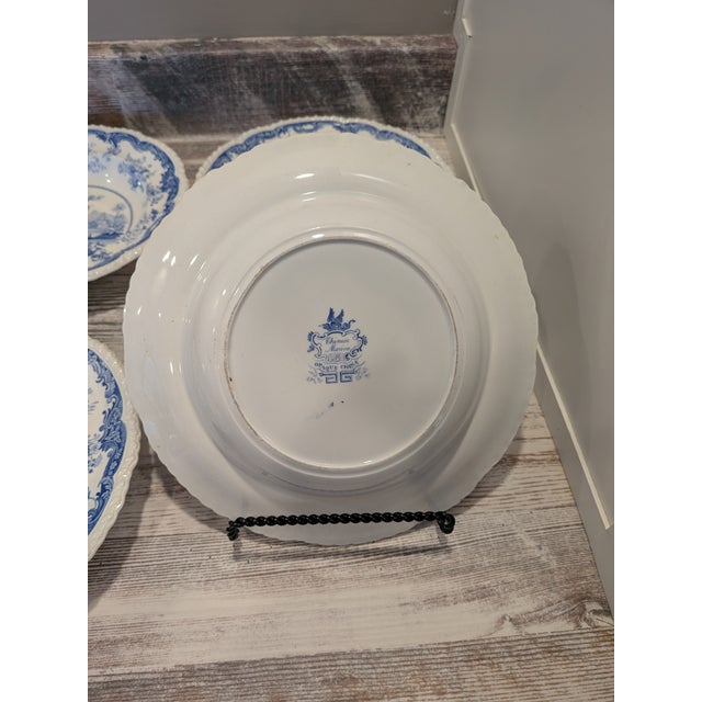 An exceptional early Minton “Chinese Marine” soup plates dating to approximately 1825–1830. This beloved early pattern...