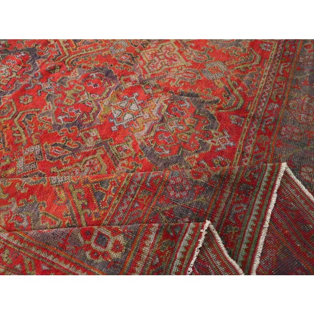 Galerie Shabab Collection Early 20th Century Turkish Oushak Room Size Carpet For Sale - Image 9 of 10