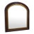Antique American Curved Top Walnut Mirror For Sale