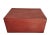 1900s Red Leather Antique Trunk For Sale In Greensboro - Image 6 of 8