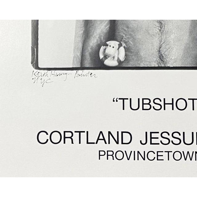 1991 “Tubshots” Keith Haring Exhibition Poster by Don Herron For Sale In Indianapolis - Image 6 of 7
