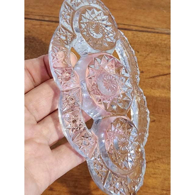 Tall Art Deco Perfume Bottle, Clear Cut Glass 1940's For Sale - Image 12 of 12