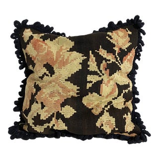 Custom Made Old Turkish Bessarabian Tribal Kilim Pillow Cover 20" For Sale