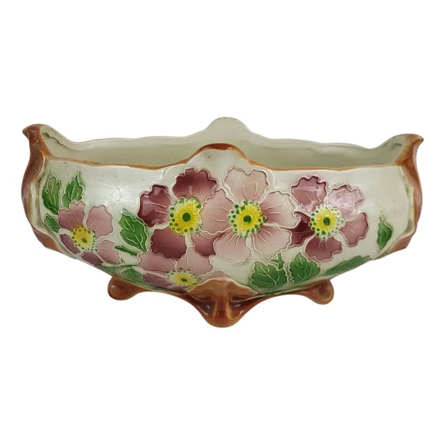 Saint Clément Art Nouveau Planter by Keller & Guérin, 1890s For Sale