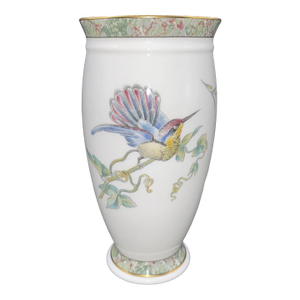 Vintage Wedgwood Bone China England HummingBird Vase