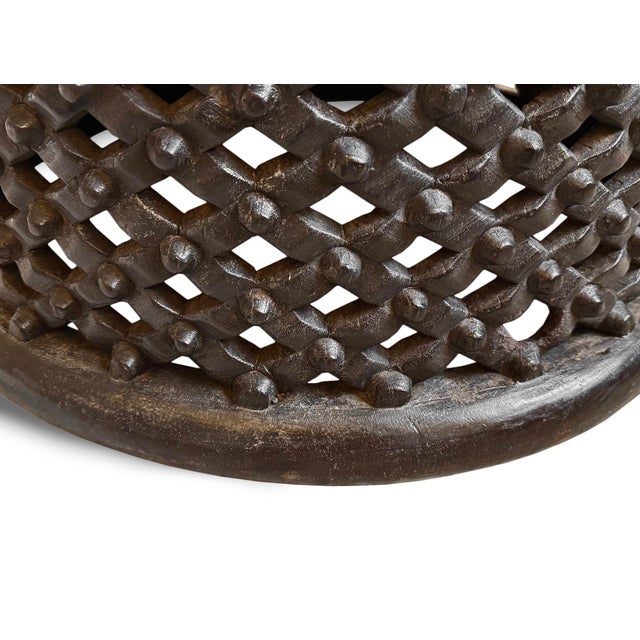 Mid 20th Century Vintage Bamileke Tribal Modern Stool / Coffee Table For Sale - Image 5 of 5