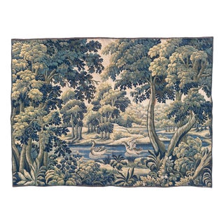 Mid-Century French Jacquard Halluin Tapestry in the style of Aubusson, 1960s For Sale