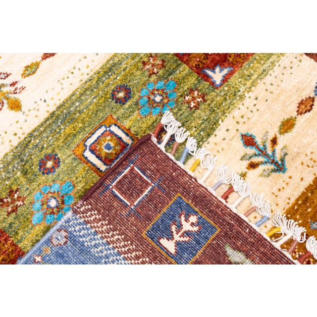 Contemporary Gabbeh Rug 5'9'' X 8'0" For Sale - Image 9 of 10