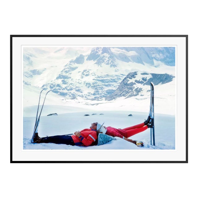 Toni Frissell 'Ski Mirror' Archival Pigment Print Framed in Black For Sale
