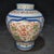 1950s Wucai Porcelain Jar, Chinese Open Window Figural & Phoenix Scene Pot For Sale In New York - Image 6 of 8