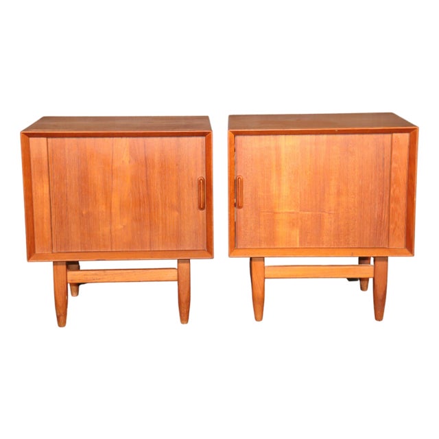 Mid 20th Century Danish Modern Nightstands by Falster - 2 Pieces For Sale
