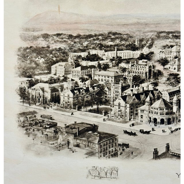 Yale Universtiy Engraving, After Richard Rummell, c.1913 — Original Print Wove Paper For Sale - Image 4 of 5