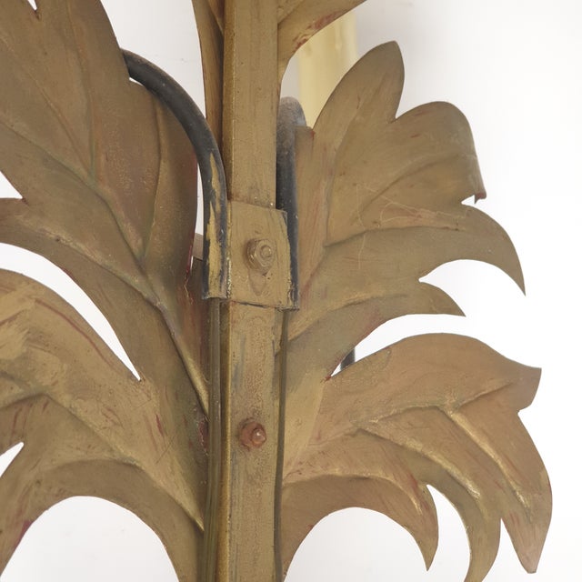 20th Century Sheet Metal Wall Sconces, Italy, 1970s, Set of 2 For Sale - Image 12 of 13