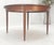 DUX Late 20th Century Danish Modern Round Teak Dining Table w/ 18" Pop Up Hide Away Leaf MINT For Sale - Image 4 of 15