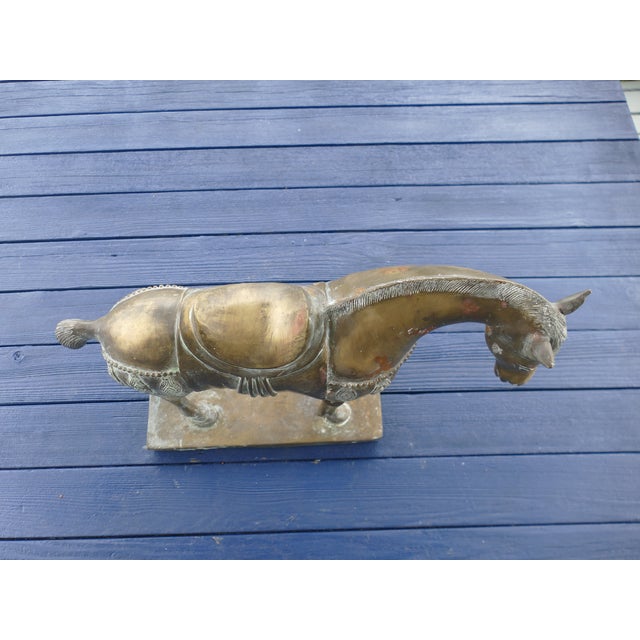 Early 20th Century Early 20th Century Chinese Bronze Horse Sculpture For Sale - Image 5 of 18