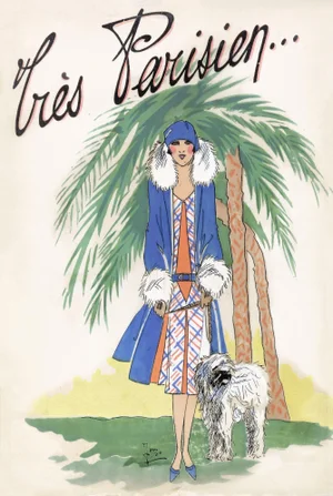Reproduction Roaring Twenties French Fashion Print