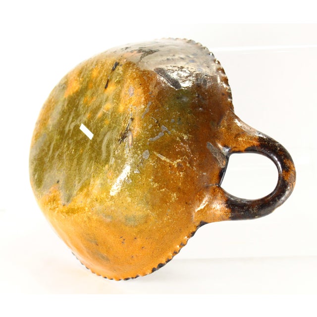 Circa 1900 Barrio De La Luz Puebla Pottery Dish Tortoiseshell Glaze Barro Vidriado For Sale - Image 13 of 18